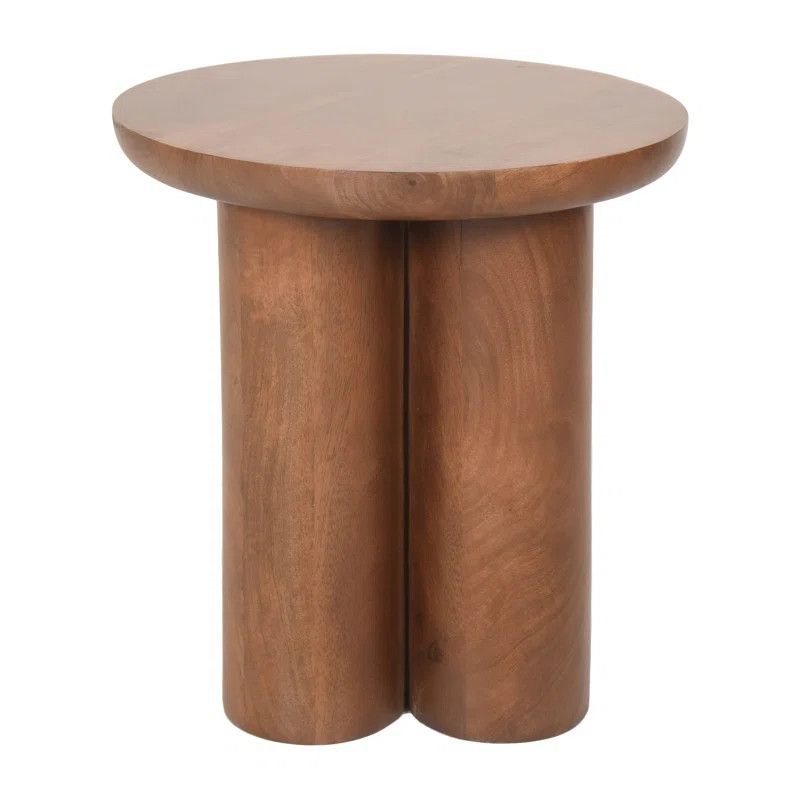 Wooden 18"H Scandinavian Farmhouse Side Table for Elegant and Practical Accent to Your Living Spa... | Wayfair North America