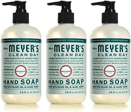 Mrs. Meyer's Hand Soap, Made with Essential Oils, Biodegradable Formula, Birchwood, 12.5 Fl. Oz - Pa | Amazon (US)