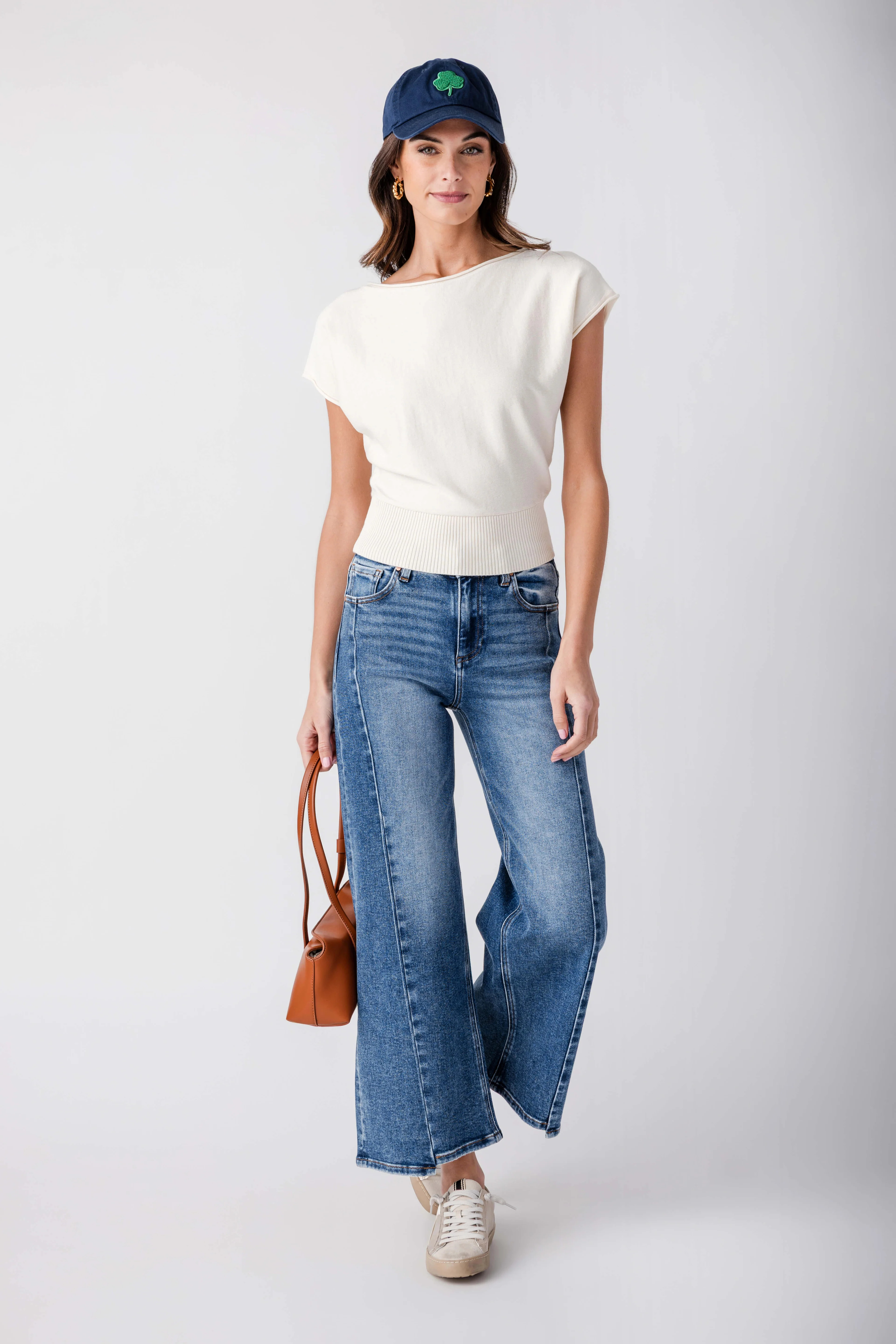 Raisonnel Cap Sleeve Knit Top | Social Threads