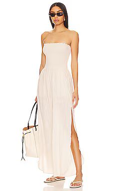 PEIXOTO Harriet Jumpsuit in Beige Canvas from Revolve.com | Revolve Clothing (Global)
