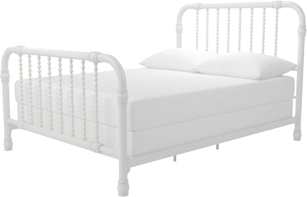 Little Seeds Monarch Hill Wren Metal Bed Full, White | Amazon (US)