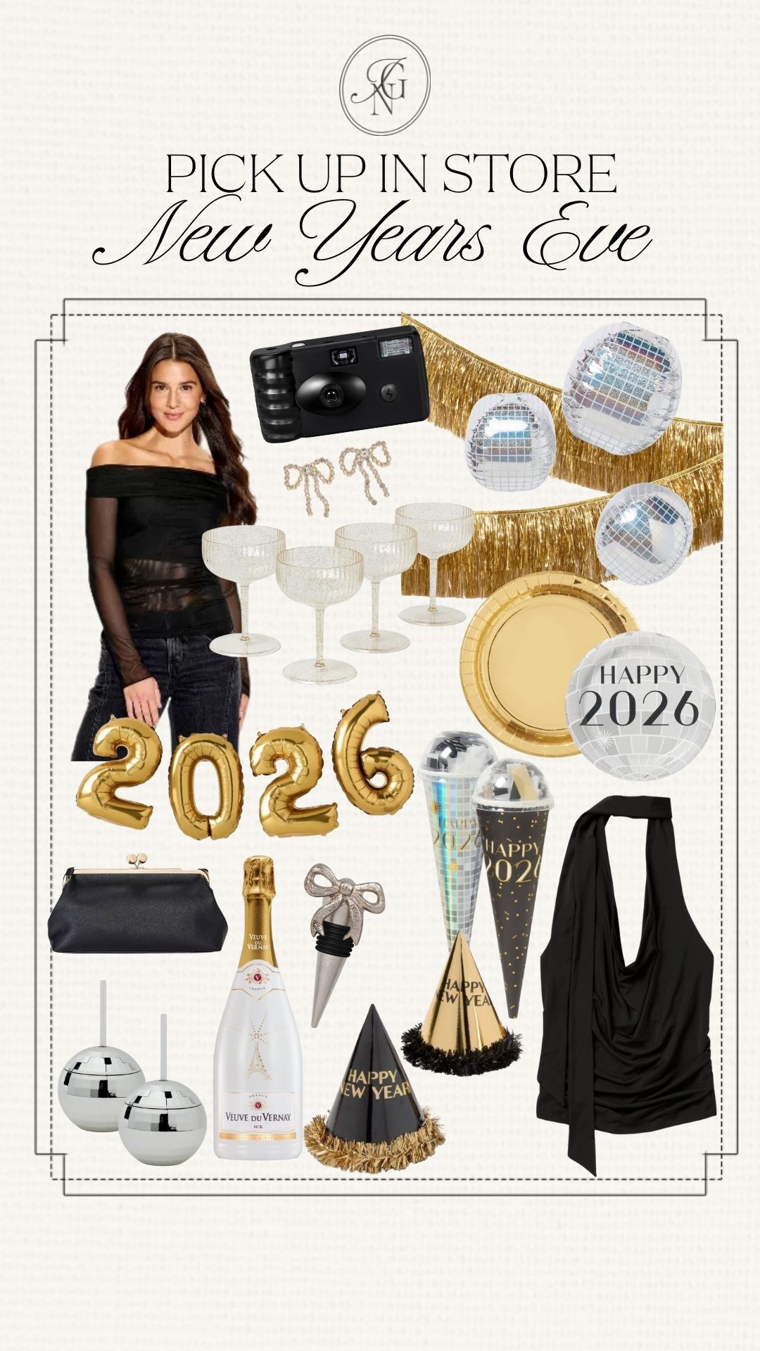 NYE Essentials you can grab from Target pickup ✨🥂🤍🪩 

#nye #newyearsparty #2026 #target #targetfinds #newyearseve 

#LTKHome #LTKHoliday #LTKFindsUnder50