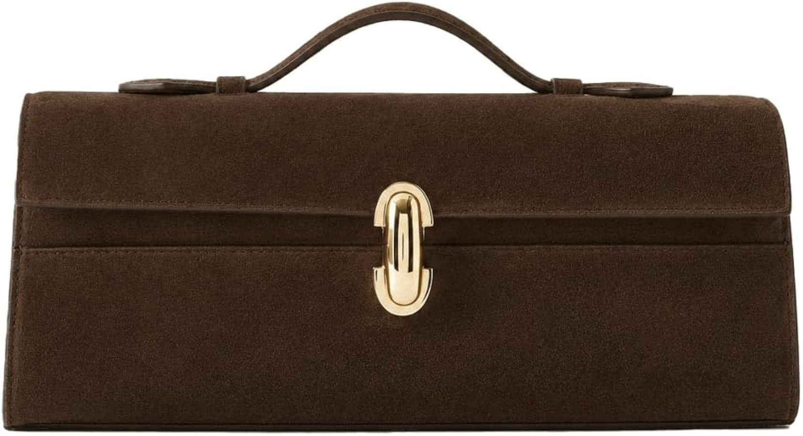 Suede Clutch for Women Luxury Small Tote Chic Handbag Work Purses | Amazon (US)