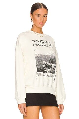 ANINE BING Jaci Sweatshirt Rio De Janeiro in Cream from Revolve.com | Revolve Clothing (Global)