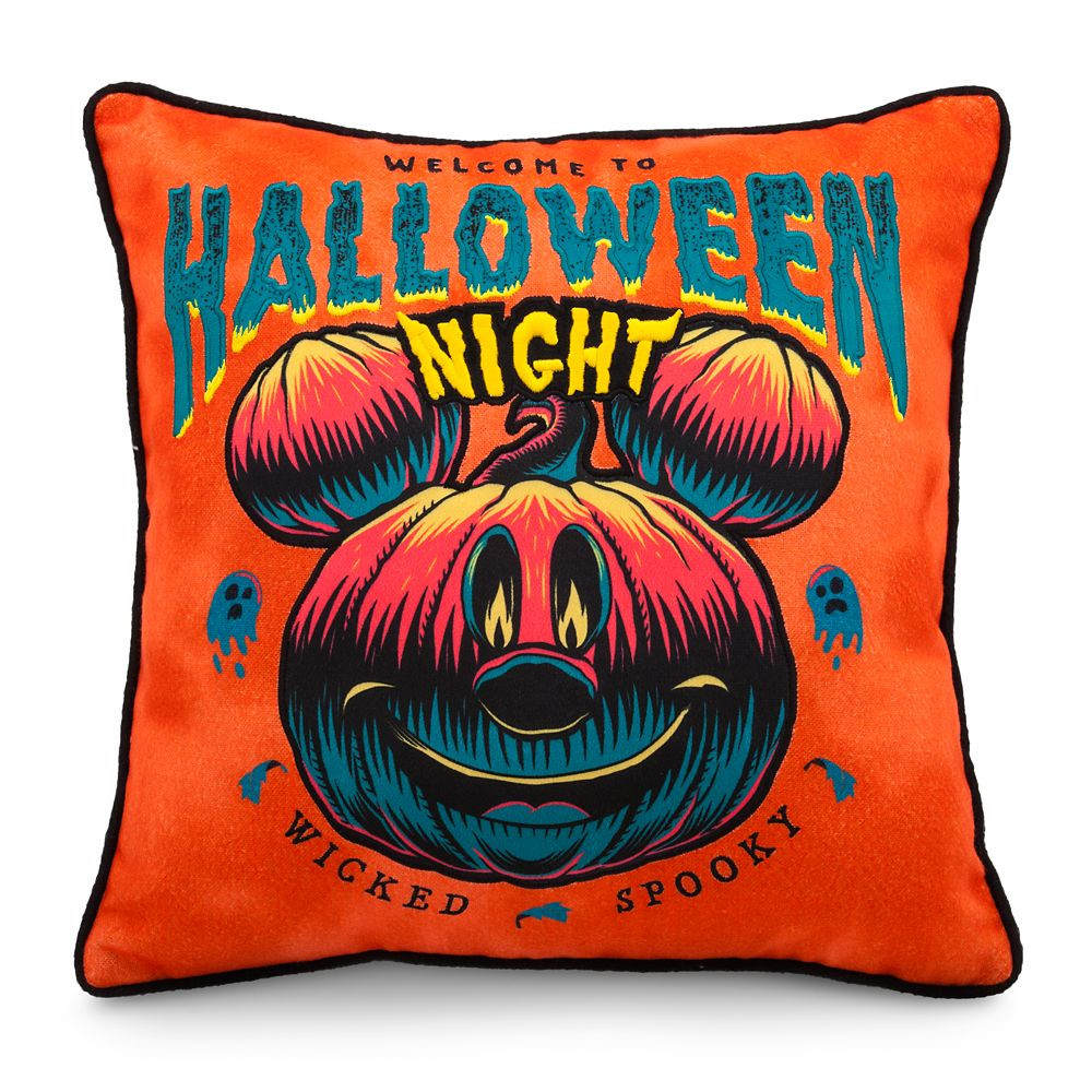 Mickey Mouse Halloween Jack-o'-Lantern Pillow | Disney Store