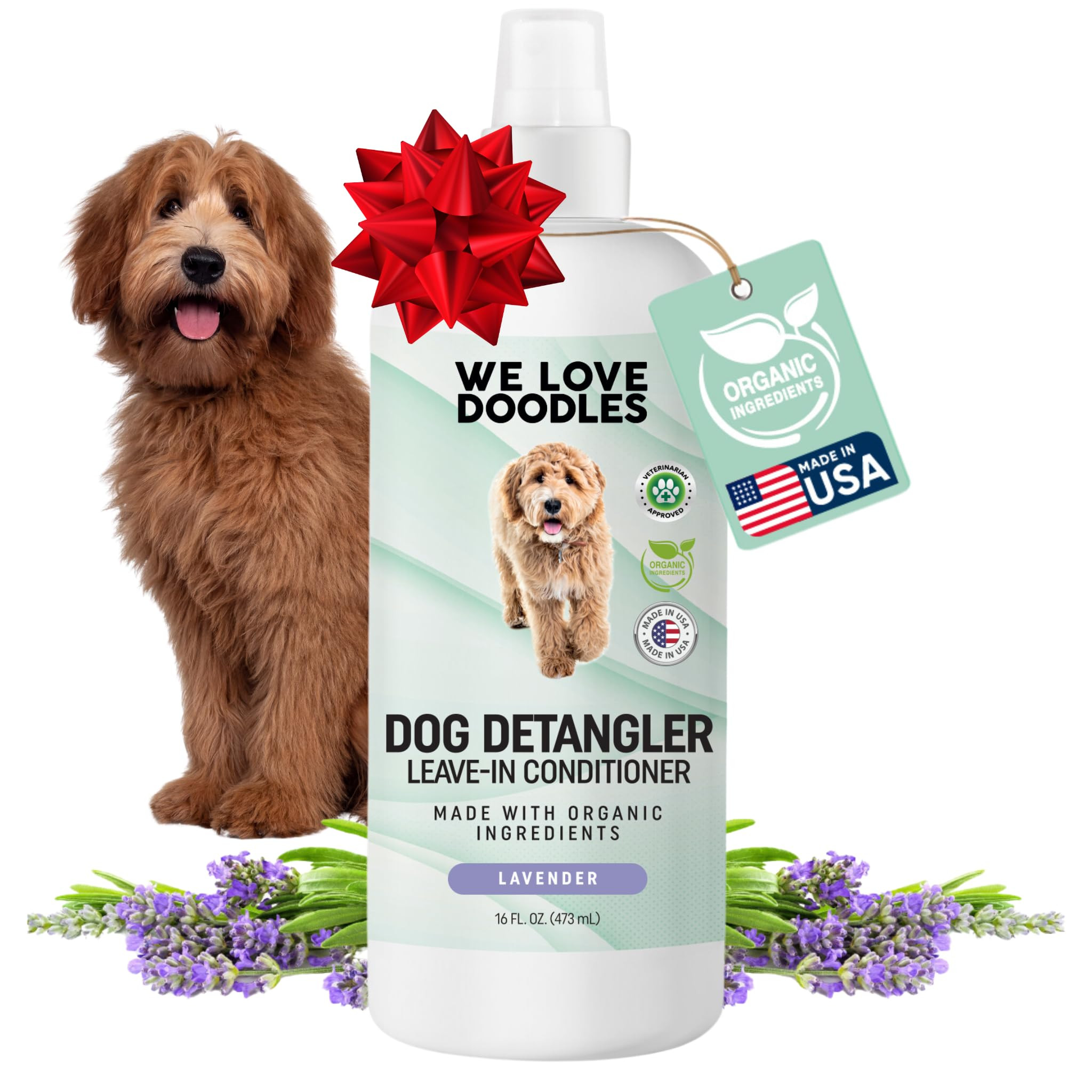 We Love Doodles Dog Detangler Spray - Leave-in Conditioner for Dogs - Dog Detangling Spray - Dema... | Amazon (US)