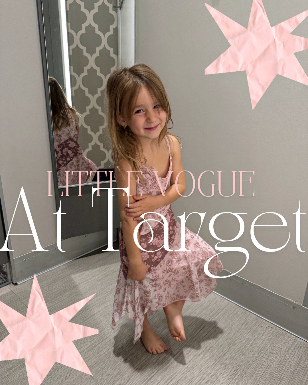 A little Vogue at Target? 😍 These little girl dresses are so Y2K and I'm obsessed! My mini-me was too, and she put on the cutest fashion show in the dressing room! 💃✨

#LTKootd #LTKgrwm #LTKKids