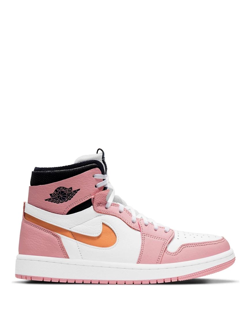 Nike Air Jordan 1 Zoom Air Comfort sneakers in pink glaze/cactus flower/white | ASOS (Global)