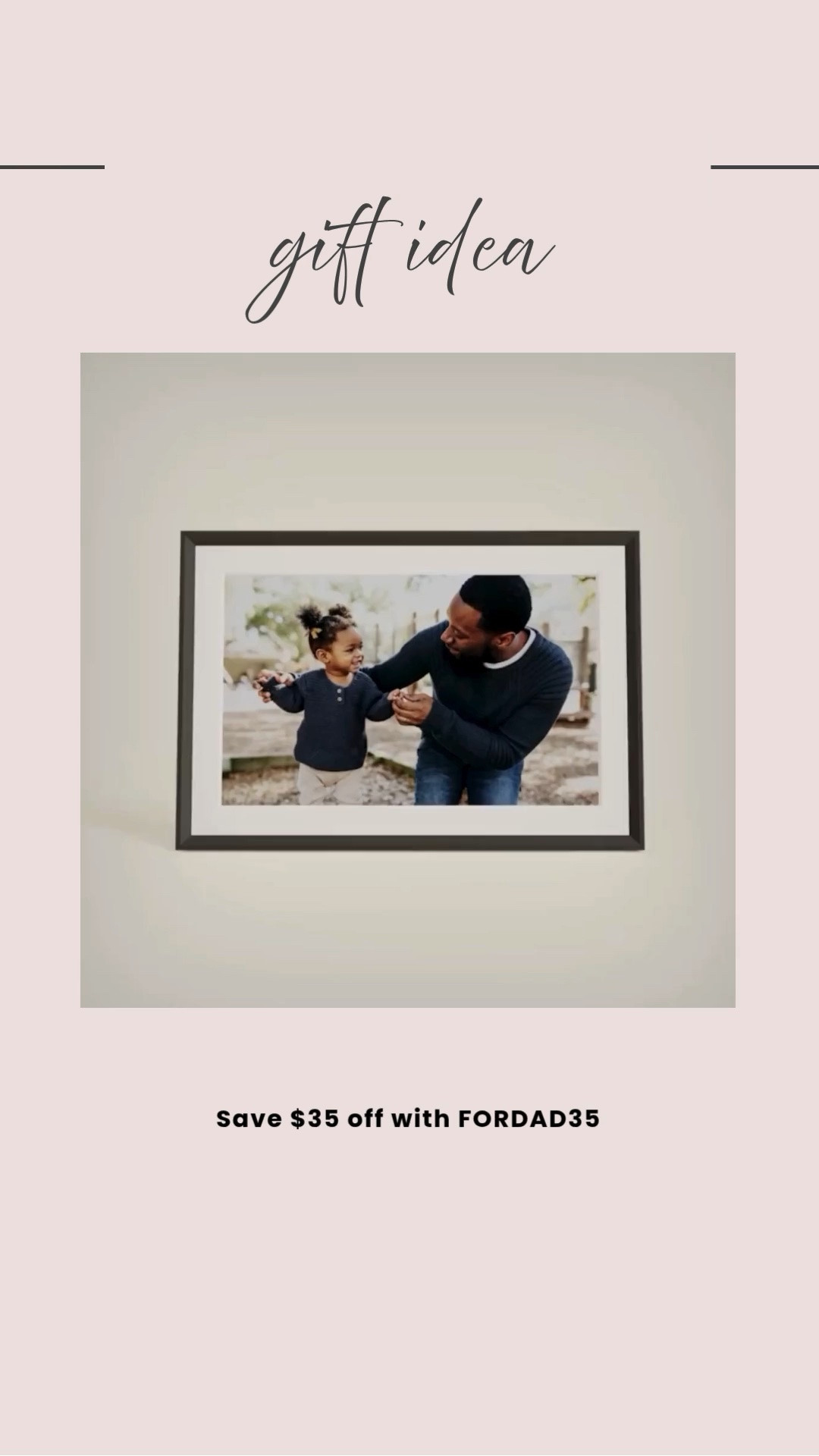 Save $35 off with code FORDAD35– ￼Ends tonight!! Get dad a digital photo frame from @auraframes to display all of your favorite memories. Perfect to put on his desk at work.

10.1" landscape frame with a classic, paper-like matted border
1280 × 800 HD display that supports live photos and videos up to 30 seconds
Set up in one minute and enjoy smart features like portrait pairing and auto shut-off
No subscription fees—add unlimited photos and videos with the free Aura app, iCloud, Google Photos, and more
The perfect gift. Preload photos before it arrives—every frame comes in premium, gift-ready packaging
Family and friends can add photos from anywhere or text them straight to the frame (NEW)

Father’s Day gift idea ￼

#LTKSaleAlert