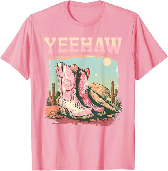 Texas Cowgirl Dessert Western Yeehaw T-Shirt | Amazon (US)