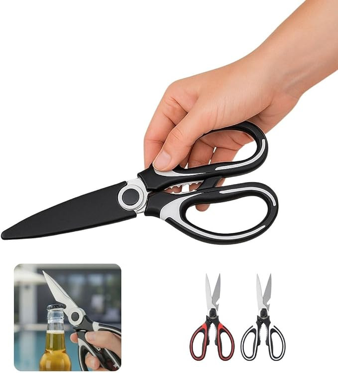 Tesoura Cozinha Multiuso Profissional Inox Capa Protetora Cortador Alimentos Aves Ervas Peixe Fra... | Amazon (BR)
