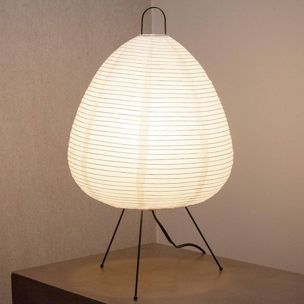 Nogy Noguchi Style Paper Lamp • Akari Lantern Lamp • Rice Paper Lamp • Table Lamp • Japan... | Amazon (US)