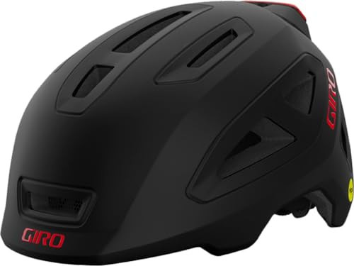 Giro Scamp MIPS II Youth Recreational Cycling Helmet - Matte Black/Red, X-Small (45-49 cm) | Amazon (US)
