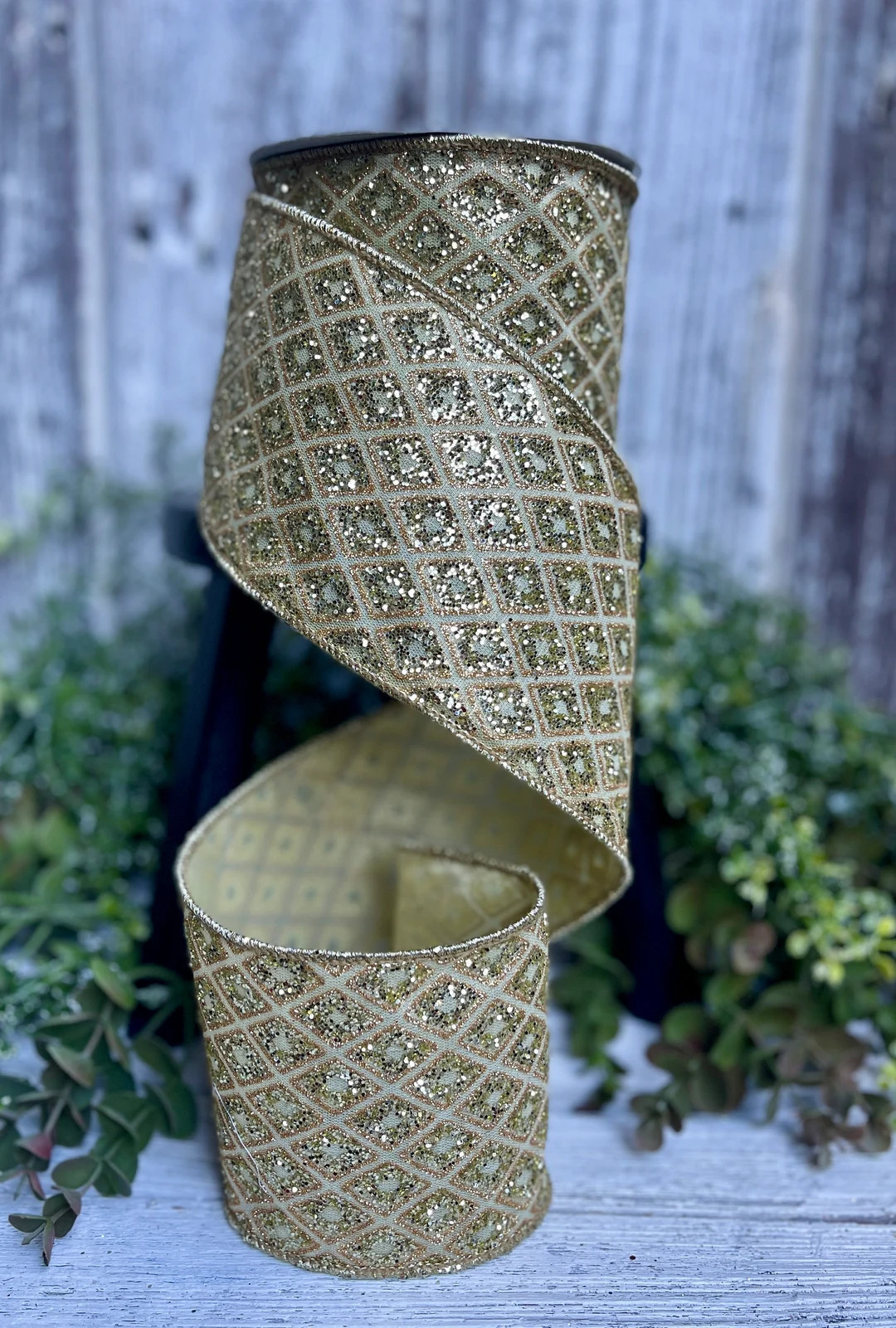 Ribbon, 10 YD ROLL, Ribbon for Wreaths, Farrisilk Ribbon, 4" Ribbon, Luxury Ribbon, Christmas Tre... | Etsy (US)