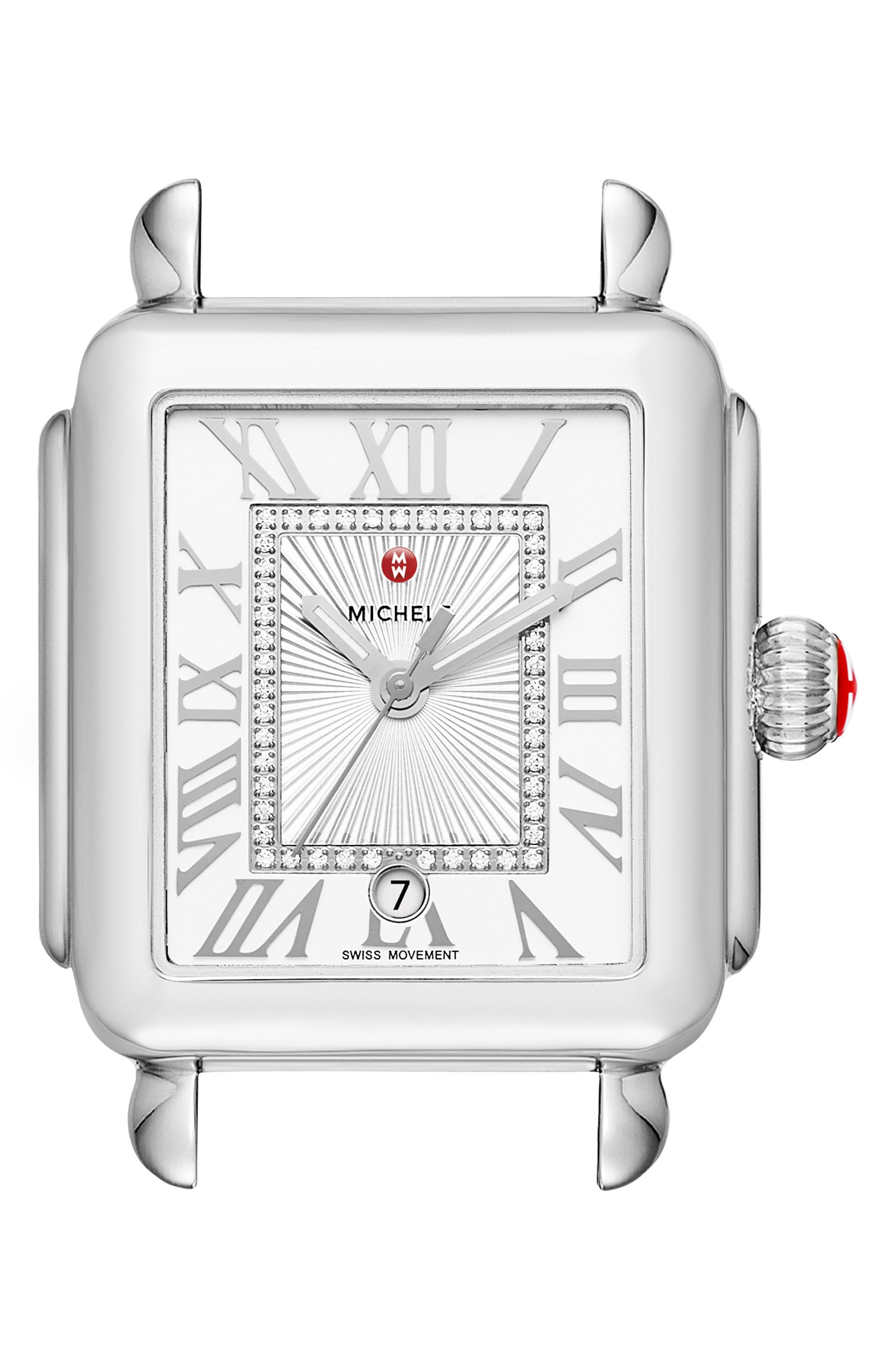 Deco Madison Diamond Dial Watch Case, 33mm x 35mm | Nordstrom