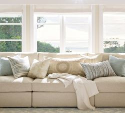 Shimmer Textured Pillow Cover | Pottery Barn (US)