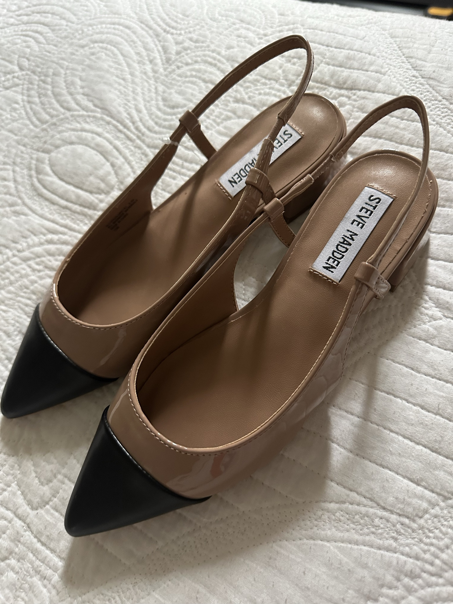 The trendy sling backs heels! They have about an inch heel!  So cute for work!!! Or elevated casual look! I got these at Marshall’s , linking very similar styles. 

#LTKshoecrush #LTKstyletip #LTKU