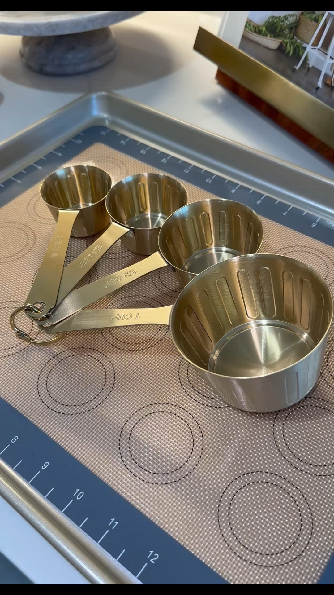 Love these vintage brass finish measuring cups!


#LTKHome #LTKFindsUnder50