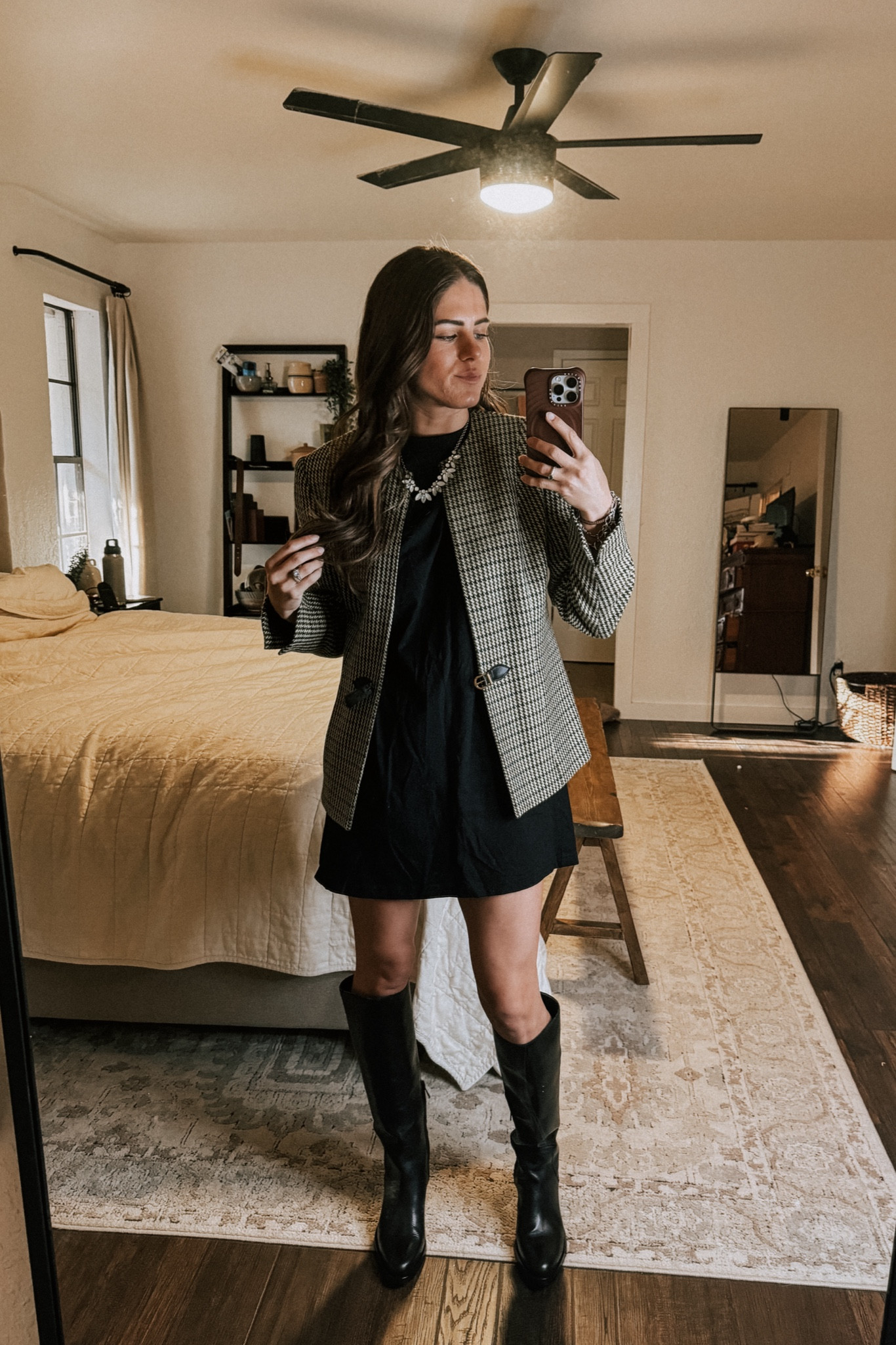 Tall boots and plaid blazers on repeat this falll

#LTKStyleTip #LTKSeasonal #LTKFallSale