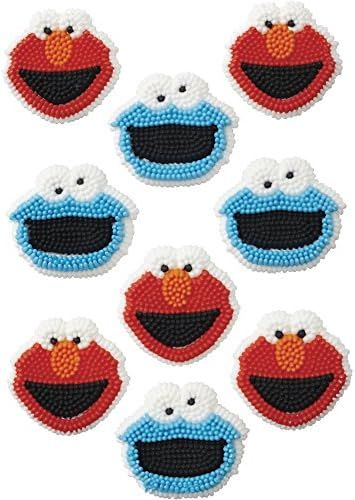 Wilton 710-3474 Sesame Street Edible Cupcake Toppers, Multicolor | Amazon (US)
