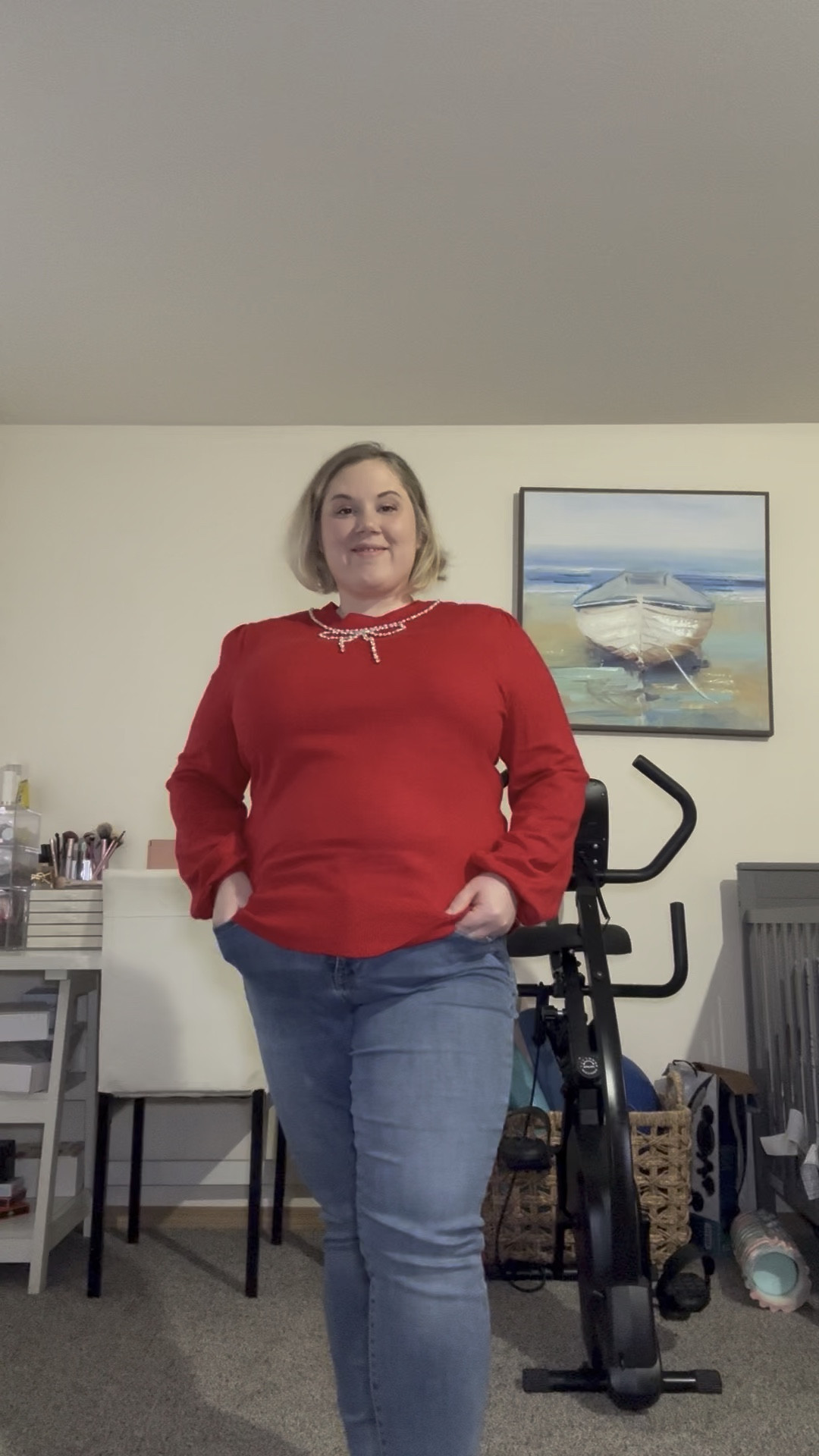 Happy valentines to everyone. It snowed again last night. So had to pivot and wear something for the weather. I hope you all have a great day 

#LTKPetite #LTKPlusSize