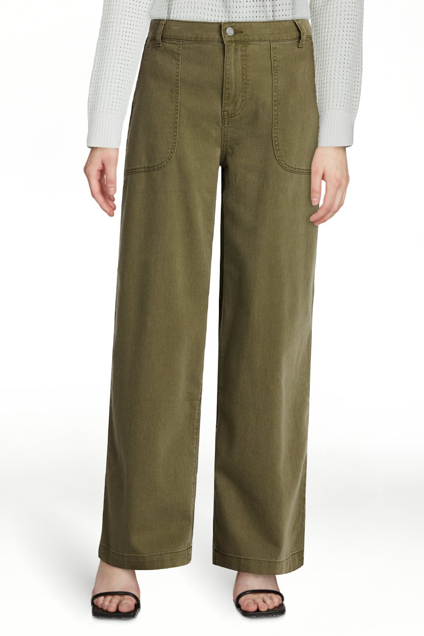 Time and Tru Women's High Rise Draped Utility Jeans, 30" Inseam, Sizes XS-XXXL | Walmart (US)