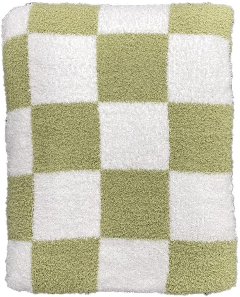 Checkered Throw Blanket Super Soft Luxurious Warm Blanket for Couch Reversible Blanket for Bed So... | Amazon (US)