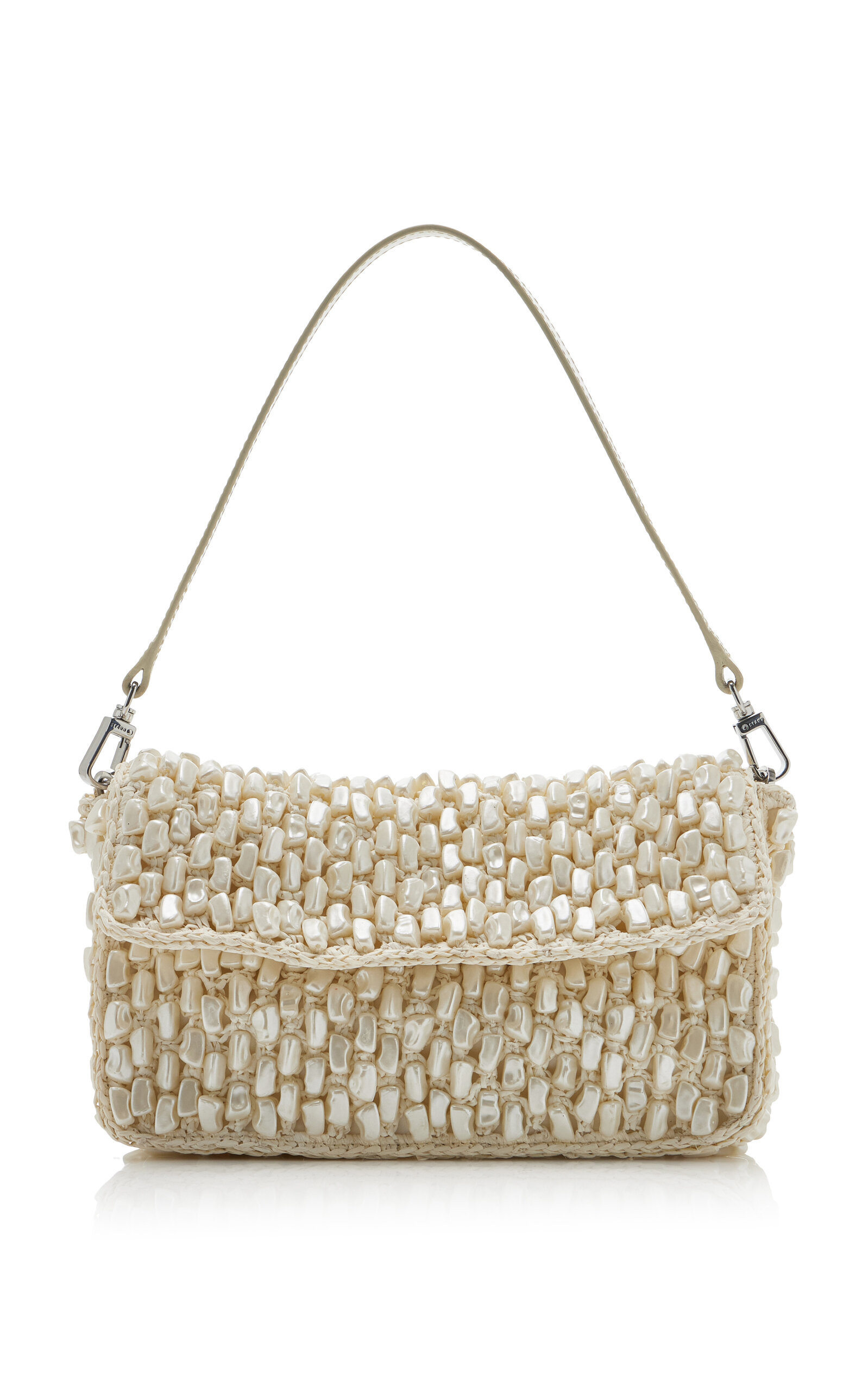 STAUD - Timmy Shell-Detailed Crocheted Bag - White - OS - Moda Operandi | Moda Operandi (Global)