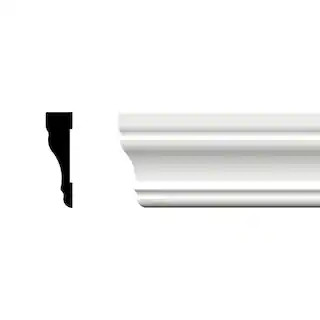 2-1/4 in. x 5/8 in. x 84 in. Colonial Casing Moulding, PVC | The Home Depot
