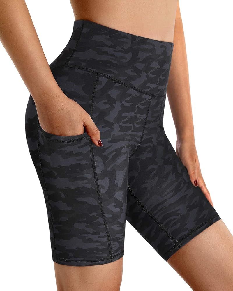 G4Free Biker Shorts for Women High Waist Yoga Shorts with Pockets Workout Running Athletic Shorts... | Amazon (US)