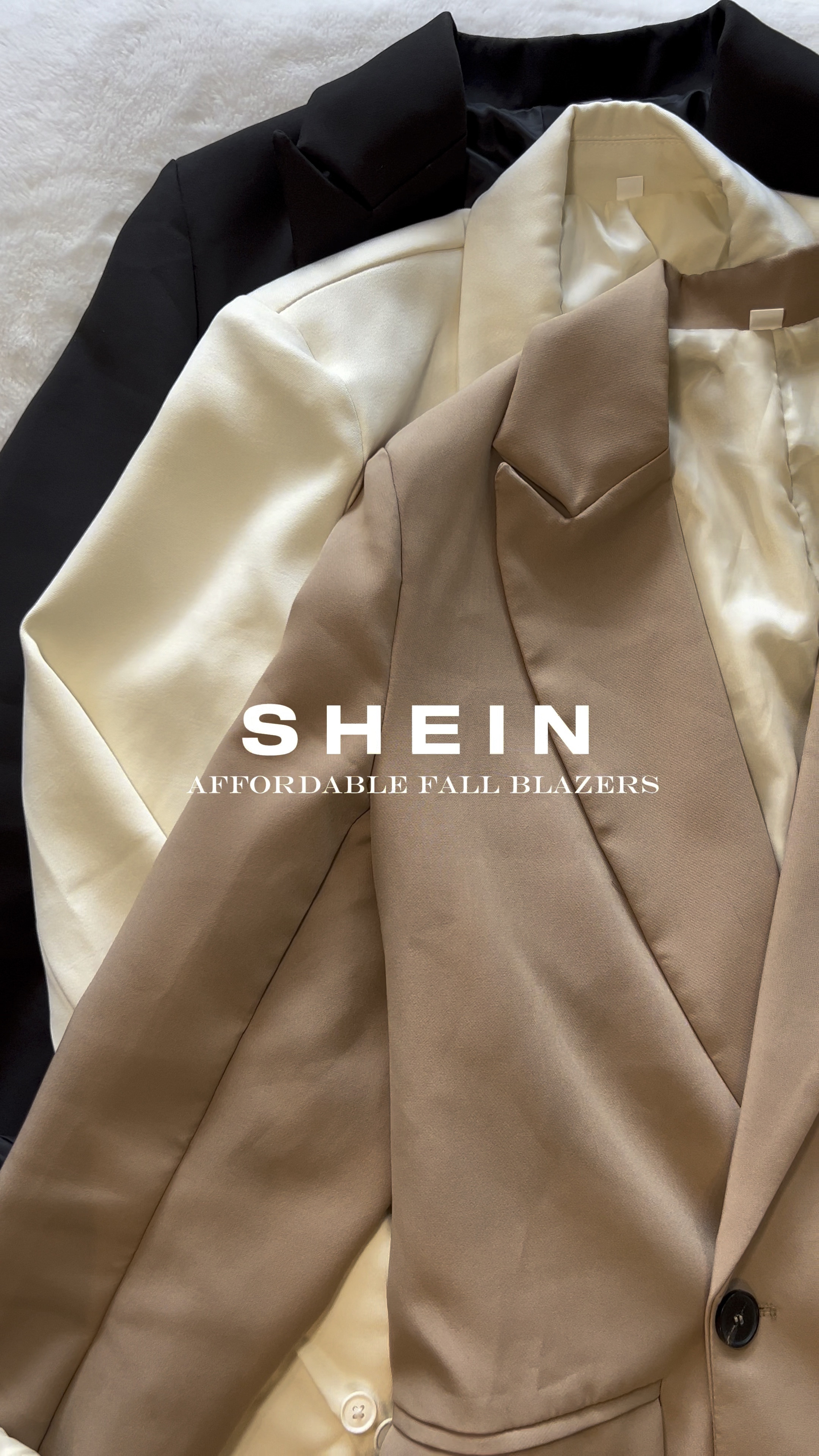 SHEIN double breasted fall blazers🫶🏽✨ 

Wearing a size small (go down a size for a fitted look) 


Fall fashion
Fall vests 
Affordable style
Blazers
Neutral blazers 
Blazers style
Neutral style 
Leather vest 
Fall outfit inspo 
Shein fall 
New in

#LTKworkwear #LTKstyletip #LTKSeasonal
