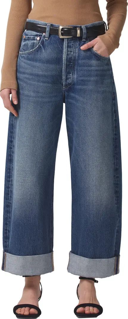 Ayla High Waist Baggy Organic Cotton Jeans | Nordstrom