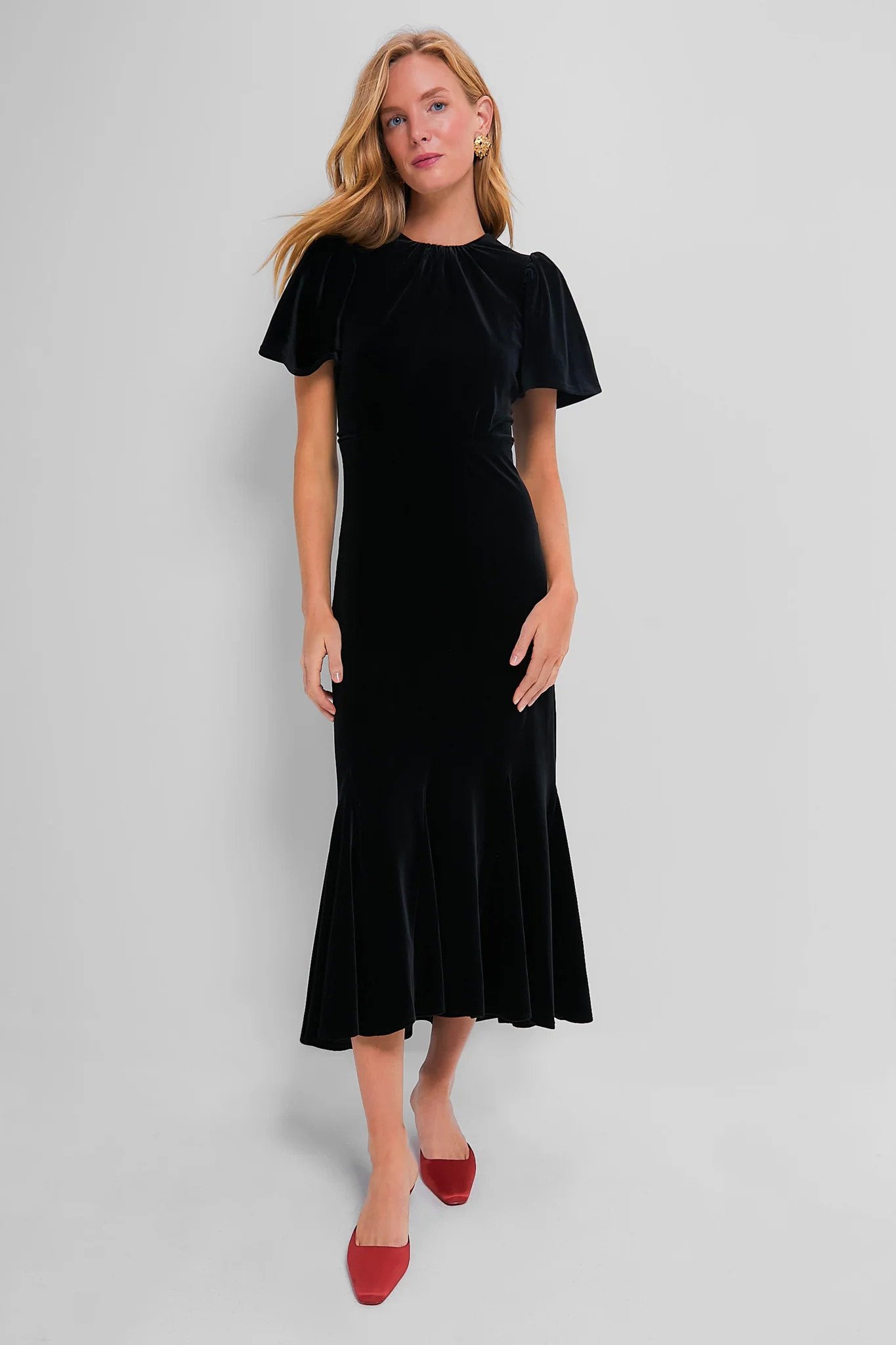 Black Velvet Elodie Dress | Tuckernuck (US)