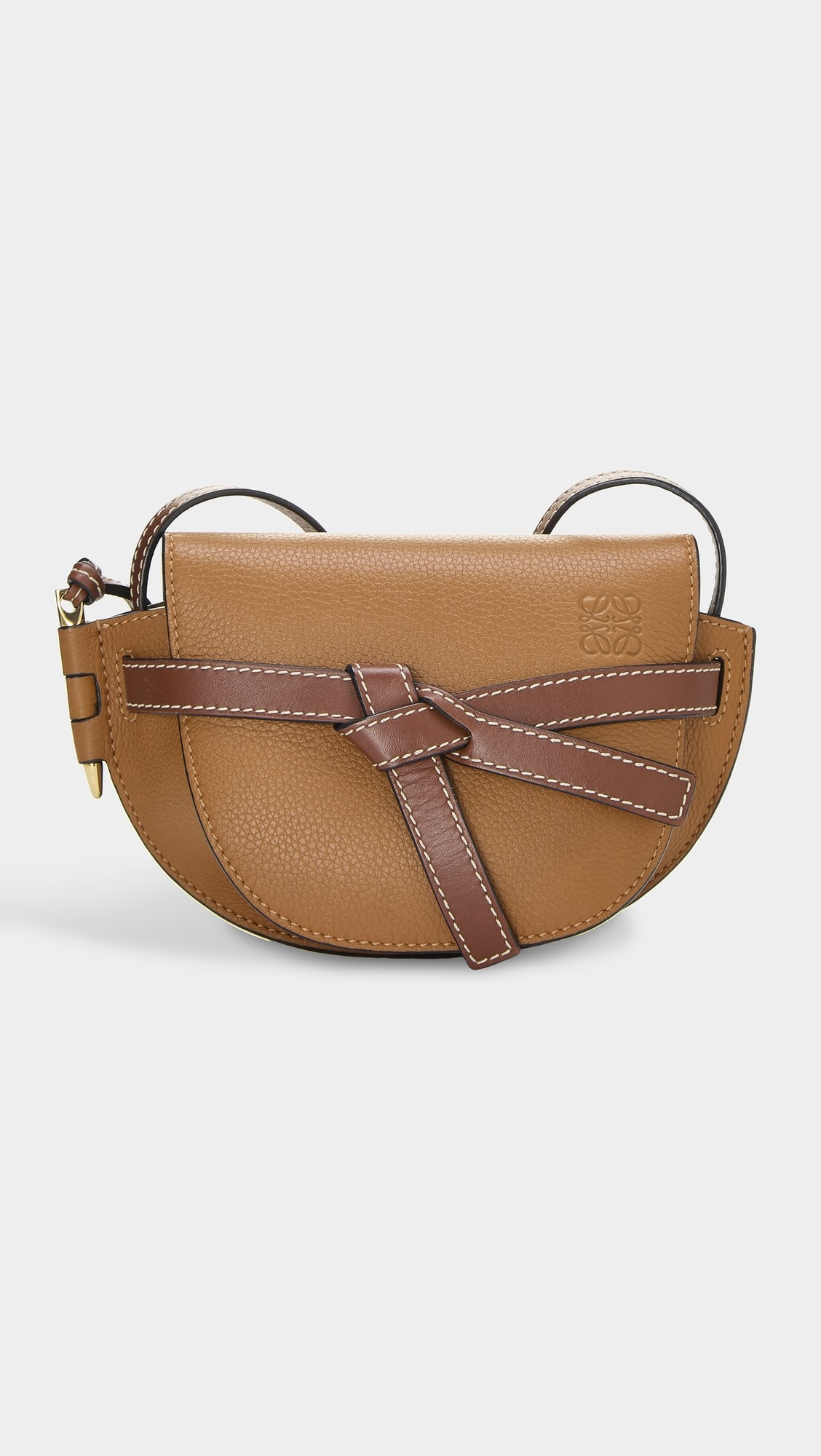 Loewe Brown Grained Calfskin Gate Mini Bag | Shopbop