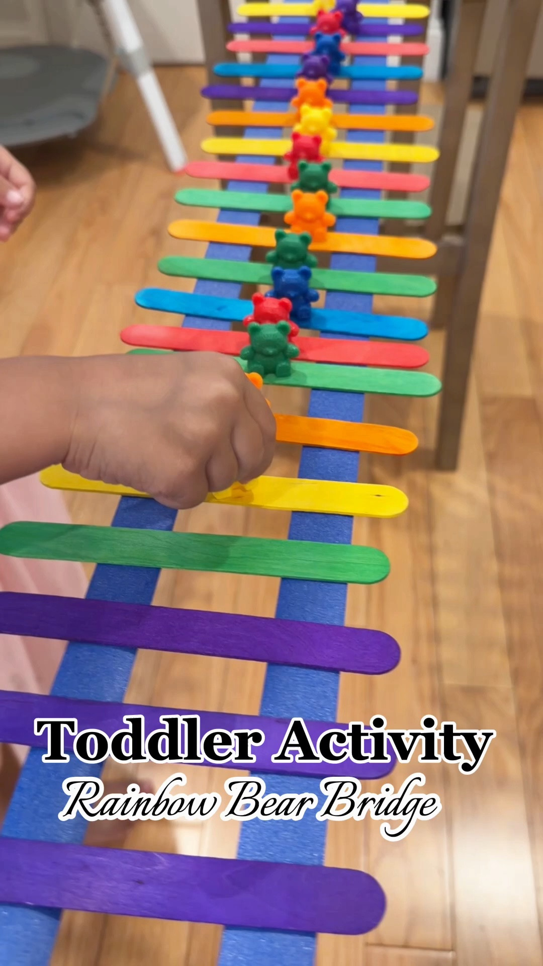 Comment BEAR and I’ll send you everything we used! 🐻🌈

This colorful bridge-building activity was such a fun way to learn through play! My daughter loved placing the jumbo popsicle sticks to build her bridge and balancing one counting bear on each stick. ❤️

Why we love it:
• 🖐️ Strengthens fine motor skills
• 🌈 Reinforces color recognition
• 🐻 Builds one-to-one correspondence
• 🧠 Encourages early STEM thinking and problem-solving

We always reach for the counting bears from @learningresources—they’re perfect for so many hands-on activities! 💛

Save this activity for your next “I’m bored!” moment! ✨

#LTKmomlife #LTKKids