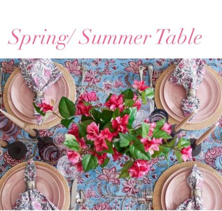 Spring or summer table decor, Mother’s Day brunch place setting, gifts for mom

#LTKSeasonal #LTKGiftGuide #LTKhome
