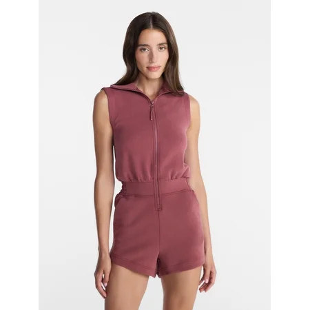 Avia Women's Scubaknit Romper, Sizes XS-4X | Walmart (US)