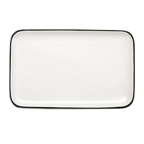 Occasionally Made O-HS-TT-BLANK 7"x4.5" Blank Black Edge Ceramic Trinket Tray | Amazon (US)