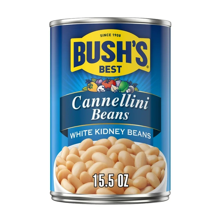Bush's Cannellini Beans, Canned White Kidney Beans, 15.5 oz Can | Walmart (US)