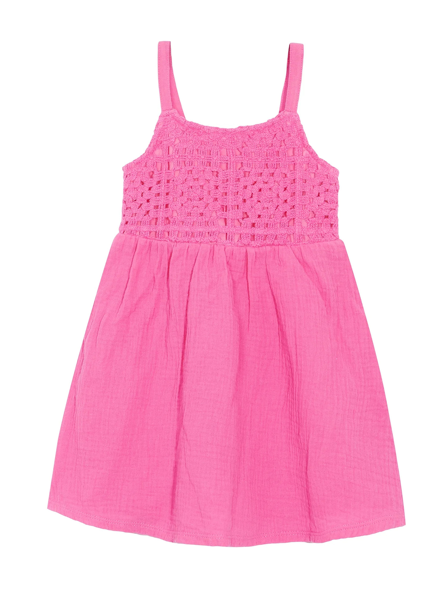 Wonder Nation Girls Crochet Dress, sizes 12M - 5T | Walmart (US)