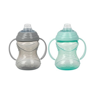 Nuby 8oz Click-It-Handle Portable Drinkware Cup - 2pk | Target