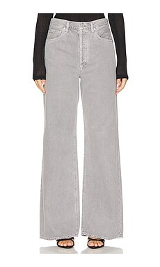 AGOLDE Dame High Rise Wide Leg in Owl from Revolve.com | Revolve Clothing (Global)