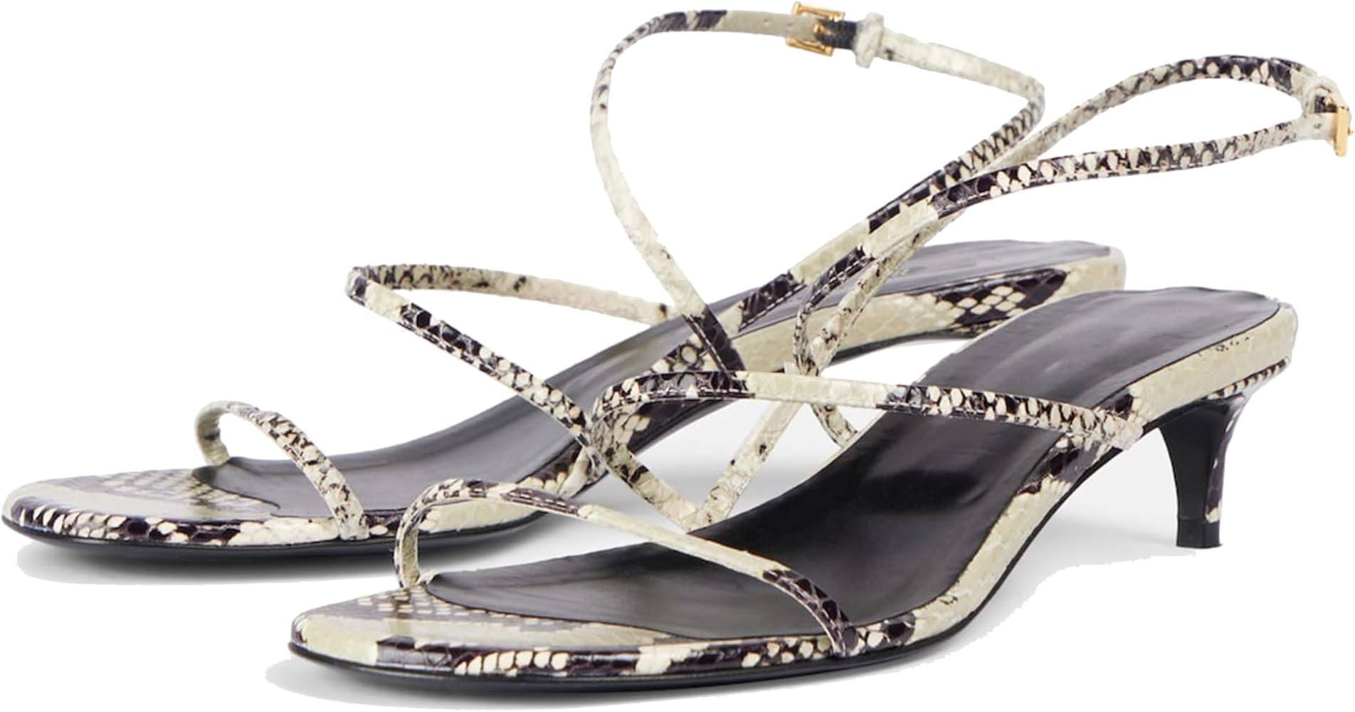 Kitten Heels for Women Elegant Strappy Sandals with Open Toe Fashionable Summer Leisure Shoes | Amazon (US)