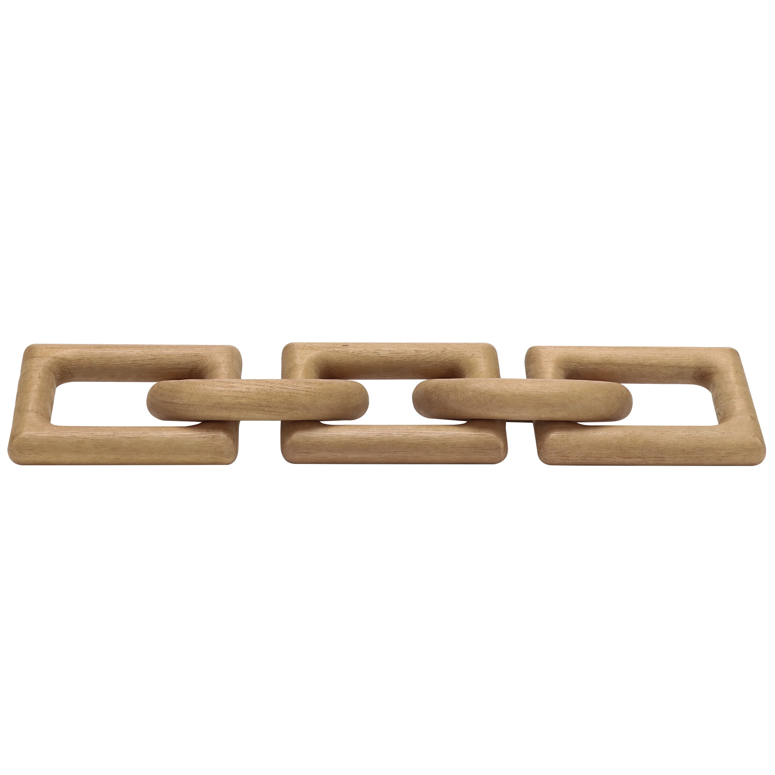 Mainstays Wood Links Light Tan Indoor Tabletop Decor - Walmart.com | Walmart (US)