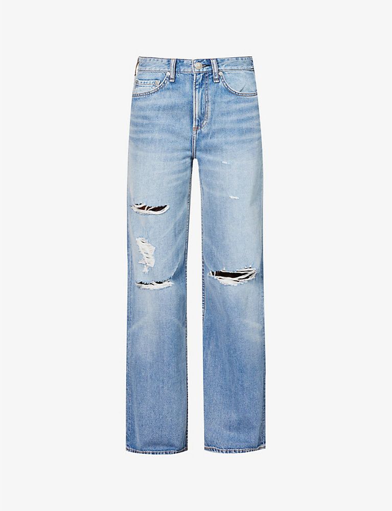 Logan relaxed-fit wide-leg mid-rise jeans | Selfridges