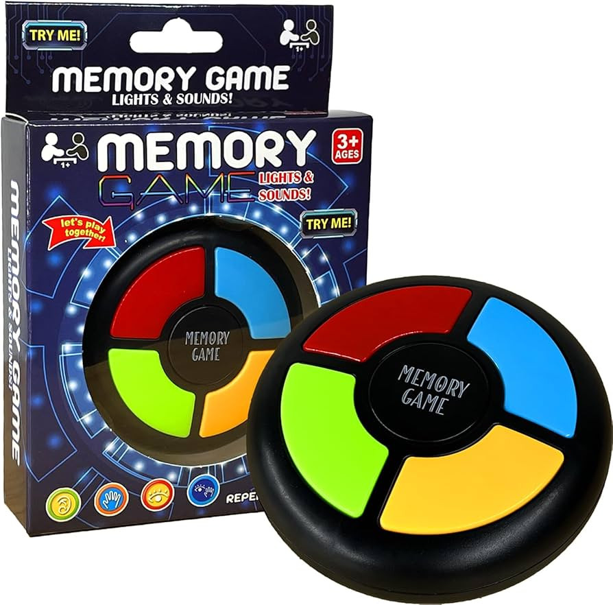 Light Up Memory Game Handheld Electronic Toys Color Memorizing Classic Board Games Quiz Game with... | Amazon (US)