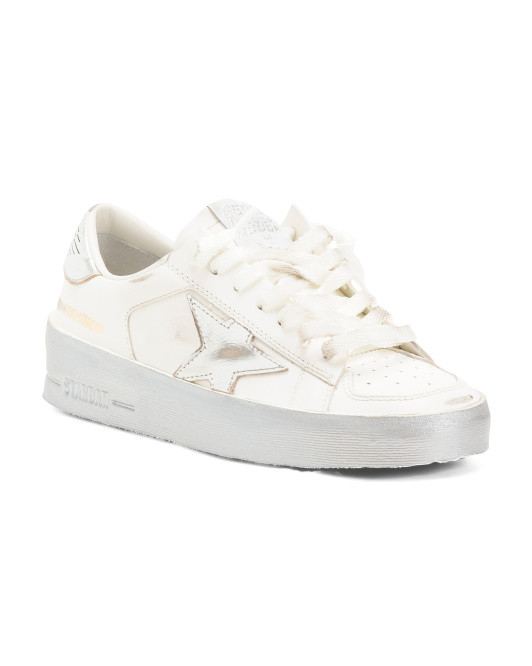 Made In Italy Leather Sneakers | TJ Maxx