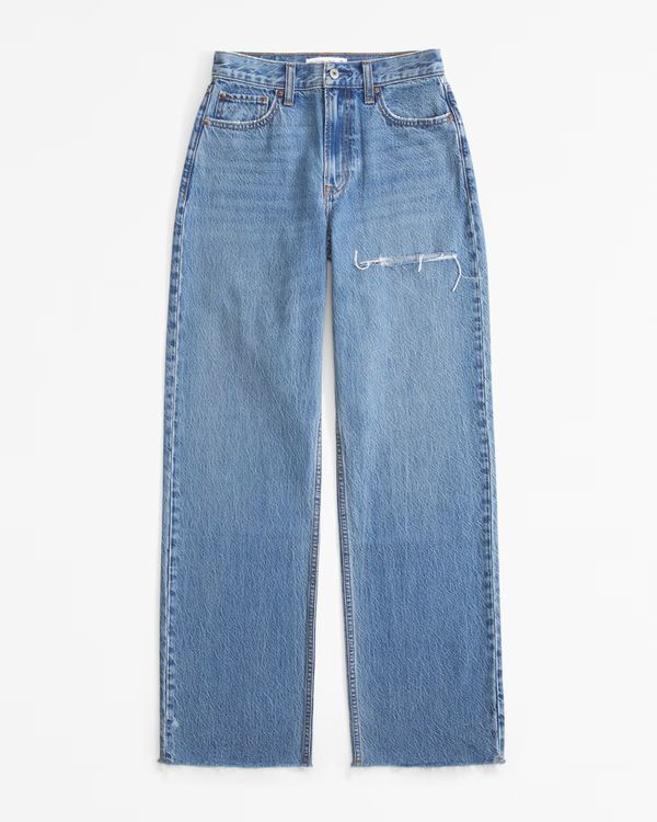 Women's High Rise Loose Jean | Women's Bottoms | Abercrombie.com | Abercrombie & Fitch (US)