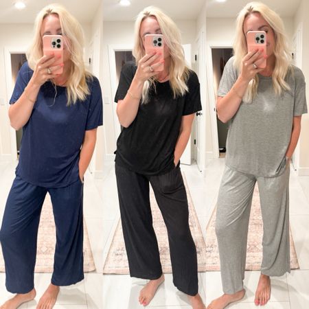 These walmart pajamas are perfect for spring. They are a lightweight, slinky material, have pockets and perfect if you get hot while you are sleeeping. They have tanks and shorts too! Best part, whole set is under $25! I’m wearing a medium! 

#LTKstyletip #LTKfindsunder50 #LTKsalealert