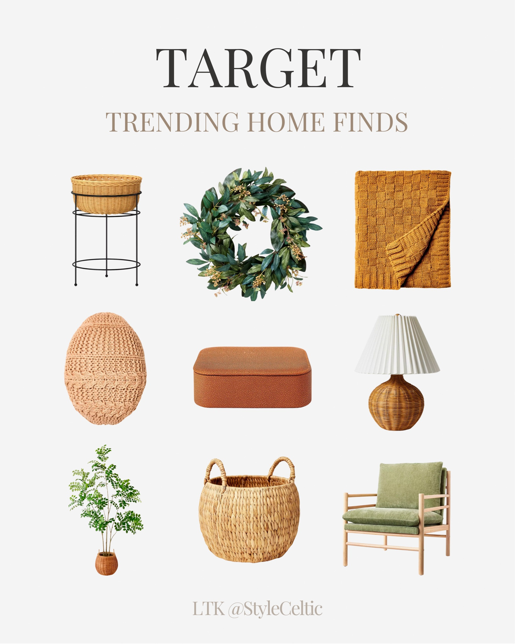 Target Trending Spring Home Decor Finds ✨

Spring wreaths, throw blankets, egg pillows, Easter pillows, Easter baskets, Easter decor, spring decor, summer decor, Nordic home, potted plants, outdoor planter stands, brown blankets, basket lamps, woven baskets, straw baskets, straw planters, orange blankets, olive tree plant, green accent chair, spring accent chairs, Trending furniture, home decor, accent chairs, home accents, spring furniture, spring decor, home organization, home essentials, dining room decor, nightstands, living room furniture, entryway tables, console tables, throw pillows and blankets, target sale, target finds, target home, black and beige furniture, rattan furniture, boho home, tv stands, ottomans, benches, neutral minimal home decor, Nordic home decor, seasonal home, home sales, new home finds, tan furniture, black furniture, brown furniture, white furniture, beige furniture, shoe cabinets, kitchen finds, family room, Amazon Nathan James furniture dupes

#LTKfamily #LTKSpringSale #LTKhome